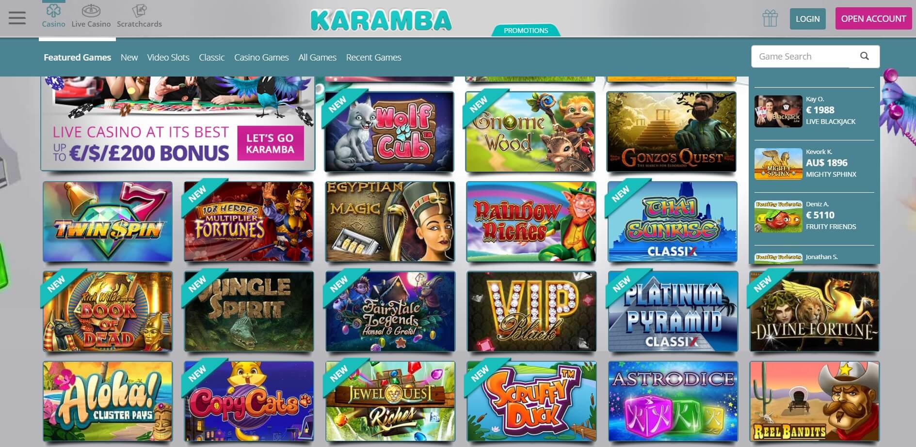 karamba mobile casino